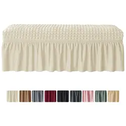 Rectangle Stool Covers Long Bench Seat Furniture Protector Removable Elastic Chair for Living Room Hotel