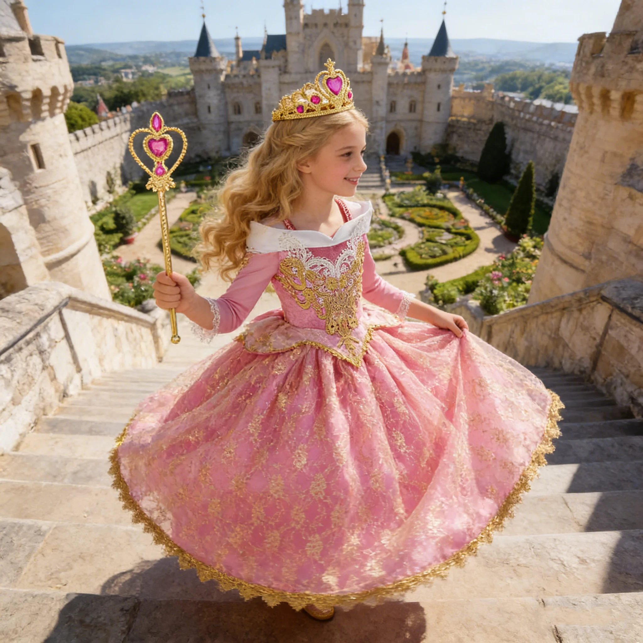 Girls Sleeping Aurora Beauty P - Embroidery Print recension och pris