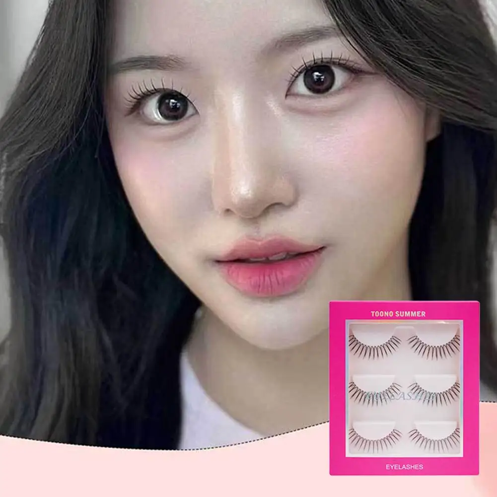 

Корейские накладные ресницы - K Girl Group Same Style U-образный полный полосатый натуральный Идеально подходит для свадебного макияжа и повседневного ношения G9K2