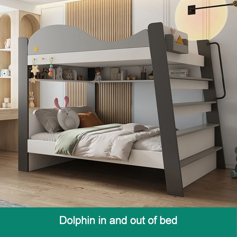 *Modern Simple Adult Children'S Mother and Child Kids' Double Bunk Bed Storage With the Width