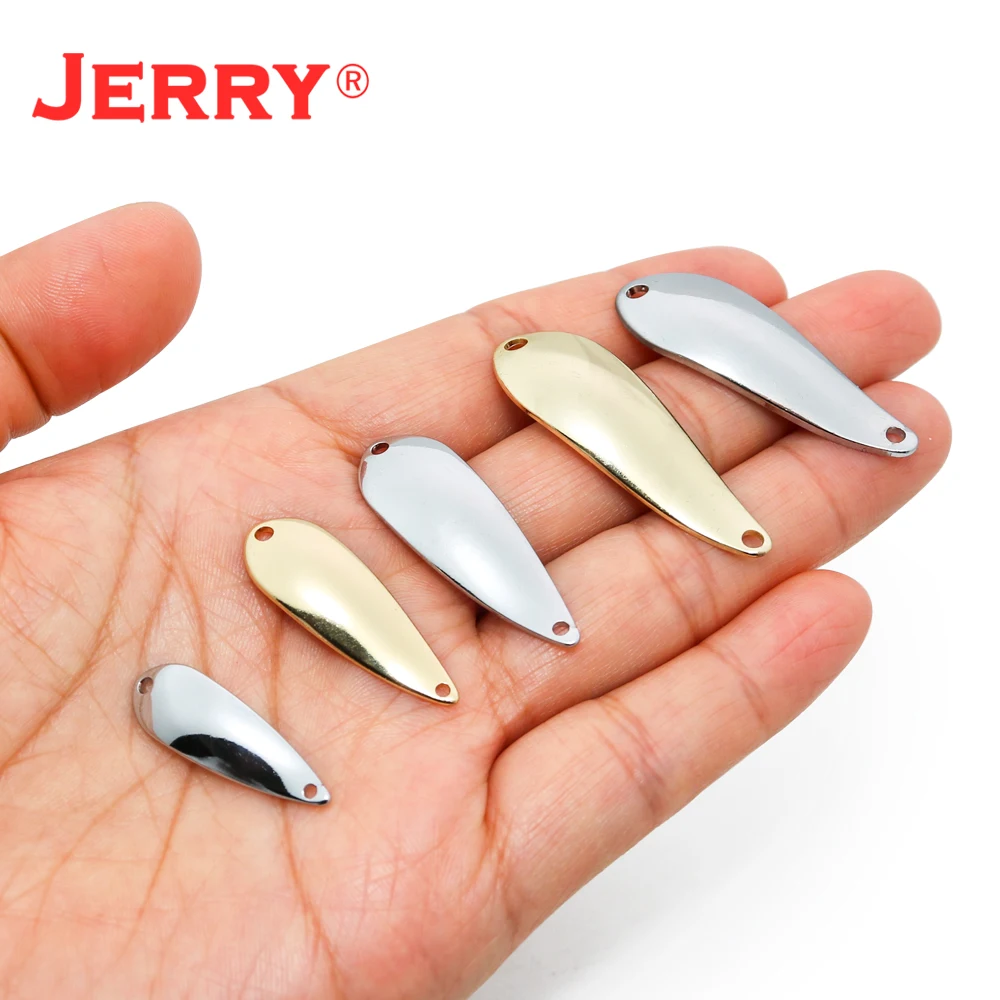 Jerry Aries 1.4g 1.9g 2.6g 3.4g 4.6g Micro Unpainted Blank Fishing Spoons Casting Metal Hard Bait Lake Area Trout Spoon Lures