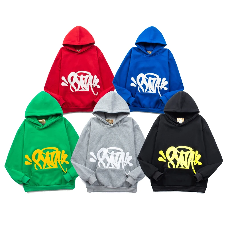 American Street Drill Syna Hip Hop Style Y2K Hooded Hoodie Female Couple Hoodie Trend Sweatshirt  Hoodies Women