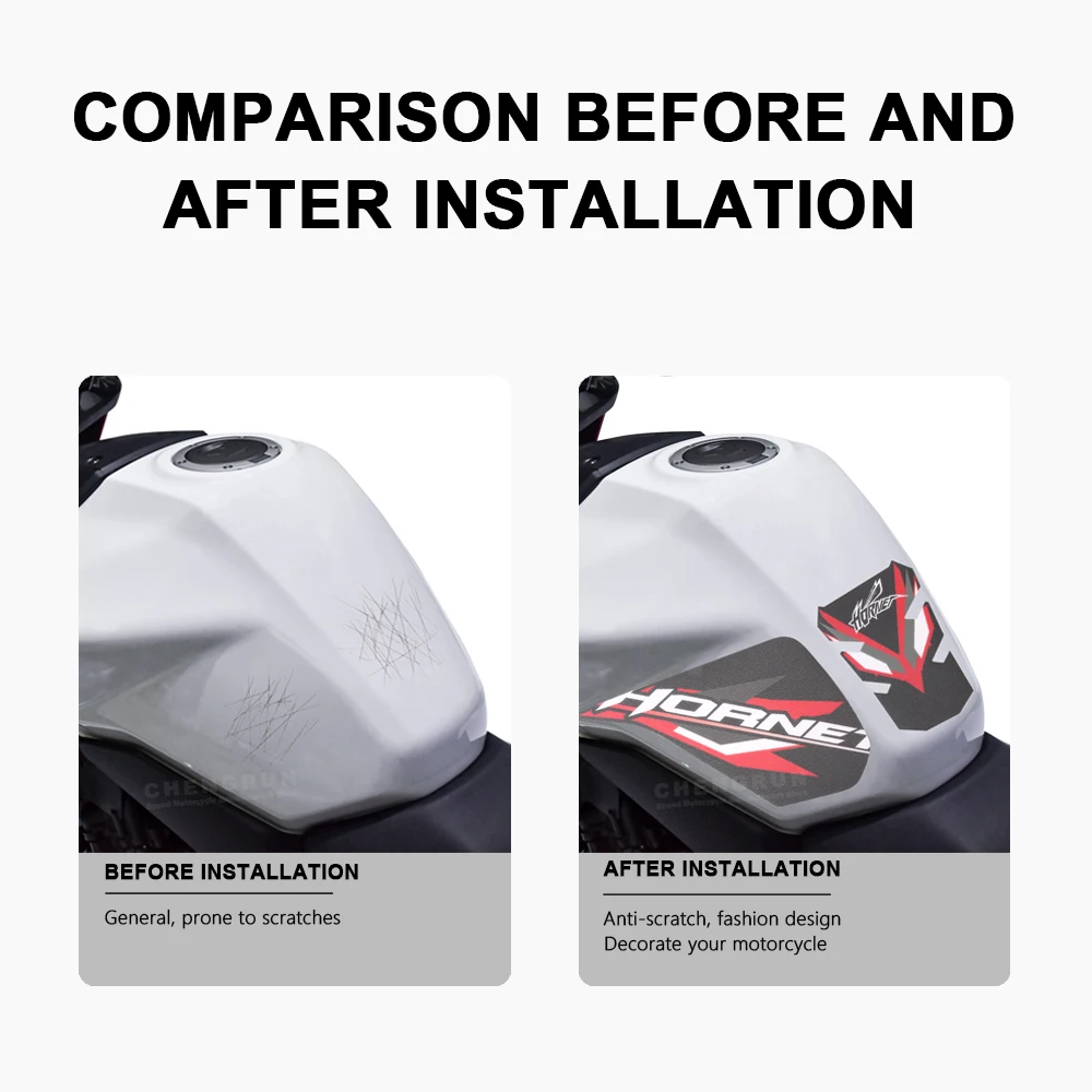 Motorcycle Stickers for Honda CB750 Hornet CB 750 2023 Accessories Tank Pad Anti slip Waterproof Motorbike Sticker Decal