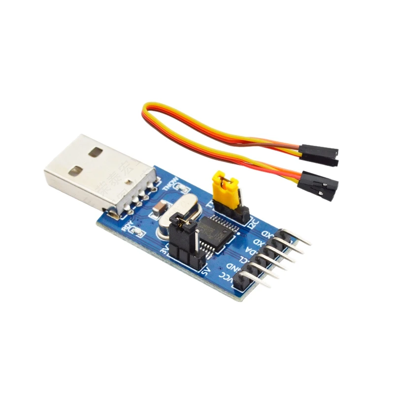 Módulo dos en uno CH341T USB a I2C IIC UART USB a TTL, descargador de puerto serie de un solo Chip