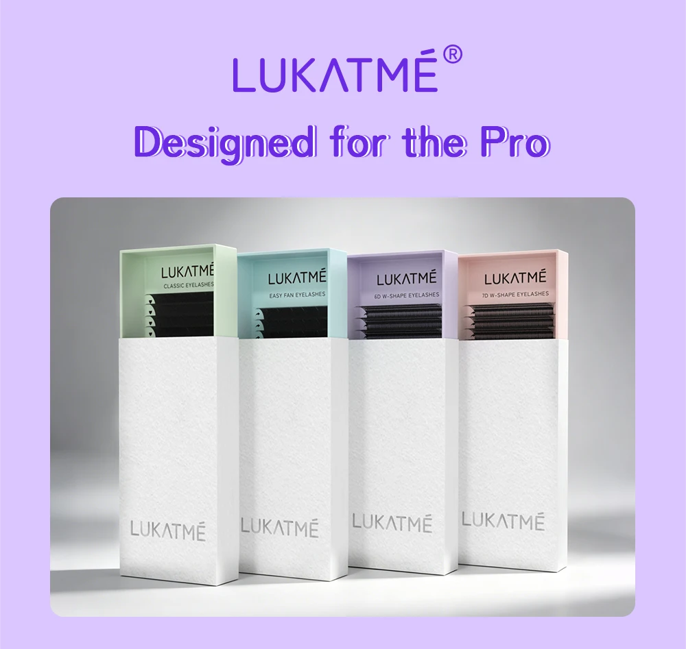 LUKATME 4D W Wimpern C/D Curl 8-15mm Vorgefertigte Volumen 4D Wimpernverlängerung W-Form 4D Fächer BASF Faux Mink Wimpern – Detail 11