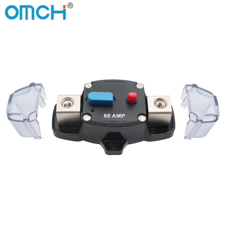 OMCH 12-48VDC 50A 60A 80A 100A 150A 200A 250A 300A Car Truck Audio Resettable Fuse Circuit Breaker with Power Protect