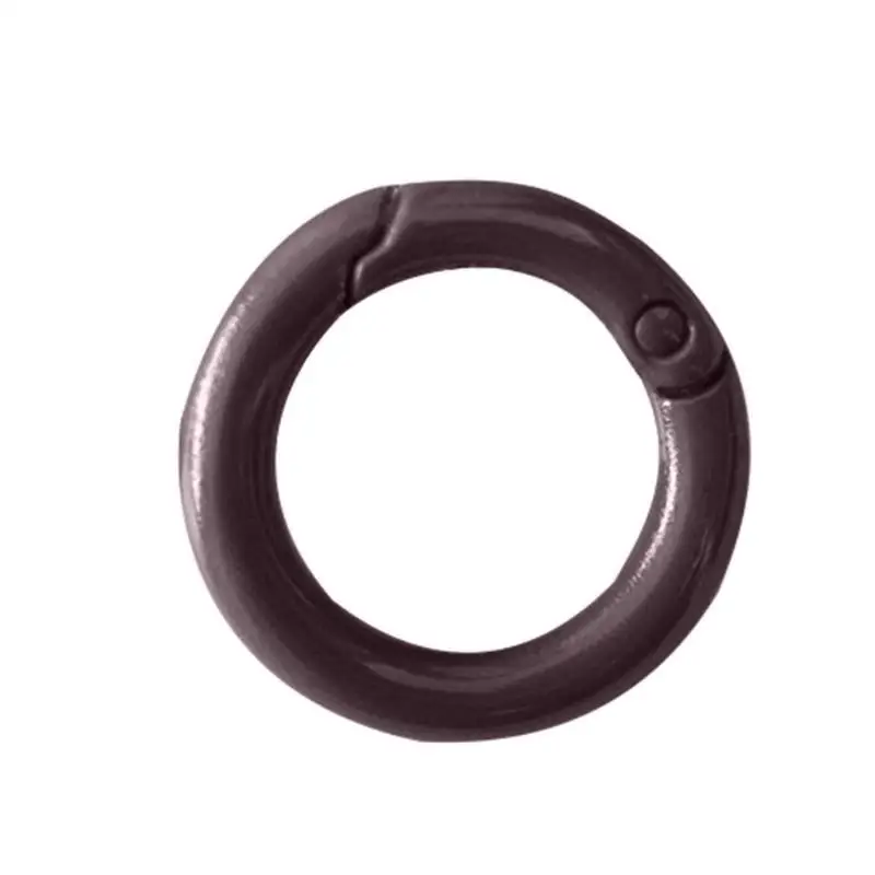 E8BD 10pcs Spring O Rings Metal Split Rings Dog Chain Jewelry Buckle Connector