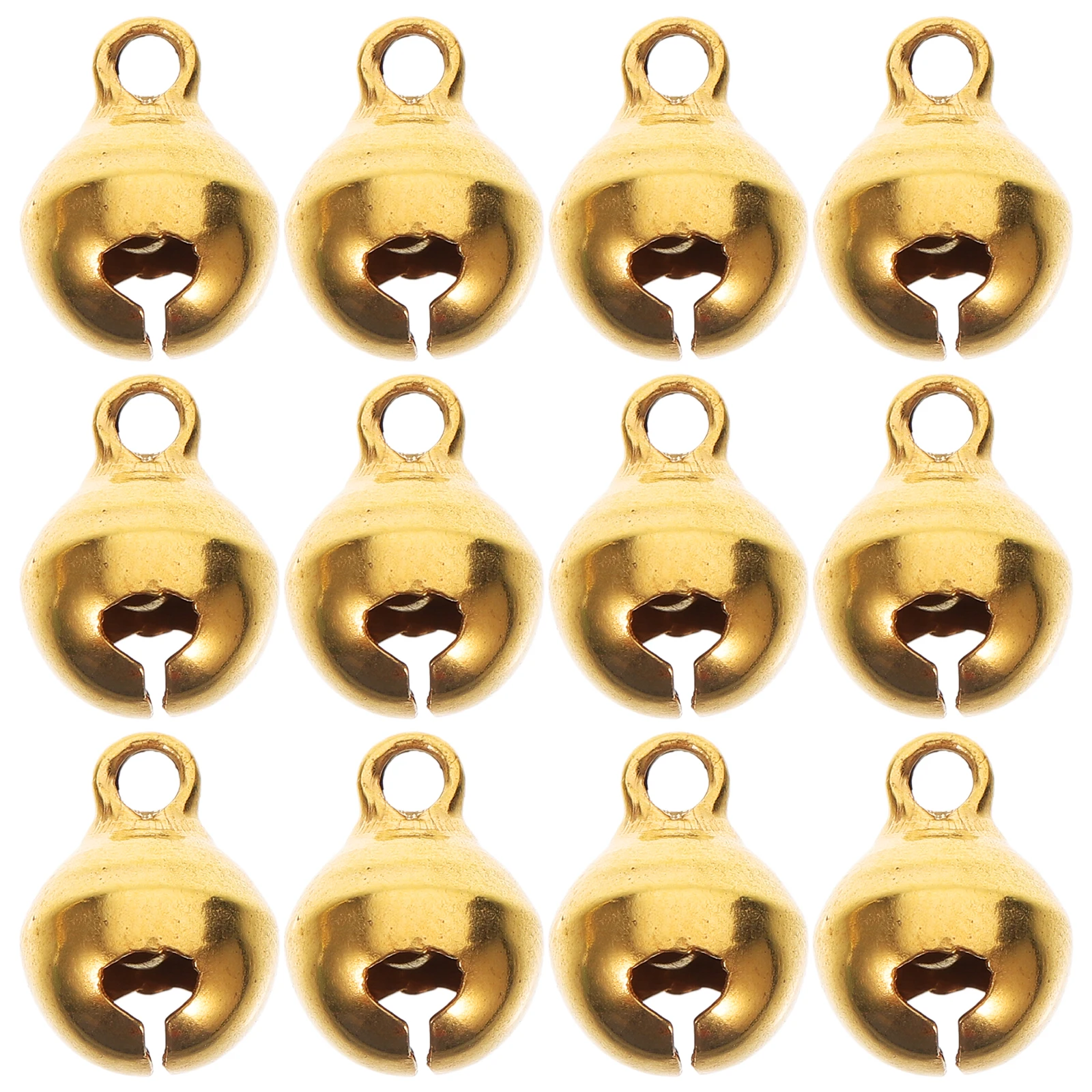 

100pcs Mini Open Bell 8mm Aluminum Bells for DIY Jewelry Crafting Bracelets Anklets Necklaces Wedding Decor