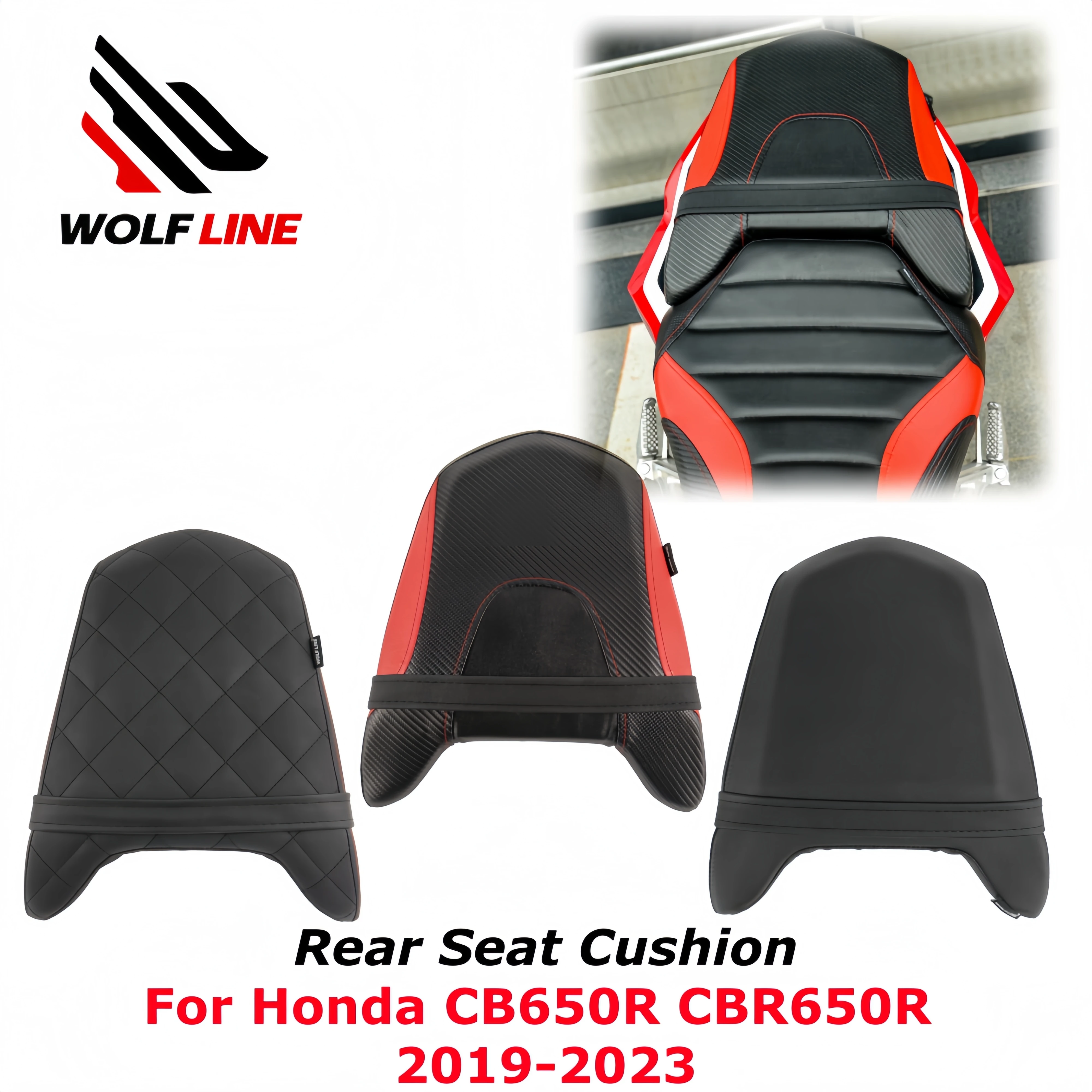 

WOLFLINE CB650R Подушка заднего сиденья для Honda CB650R CBR650R Подушка заднего сиденья Подушка для пассажирского седла Аксессуары 2019-2023