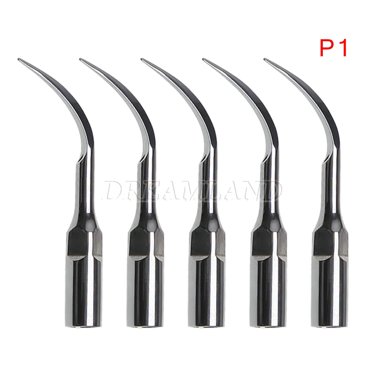 4PCS Dental Ultrasonic Piezo Scaler Perio Tips P1 P3 P4 P3D Fit Woodpecker EMS/Cavitron Handpiece