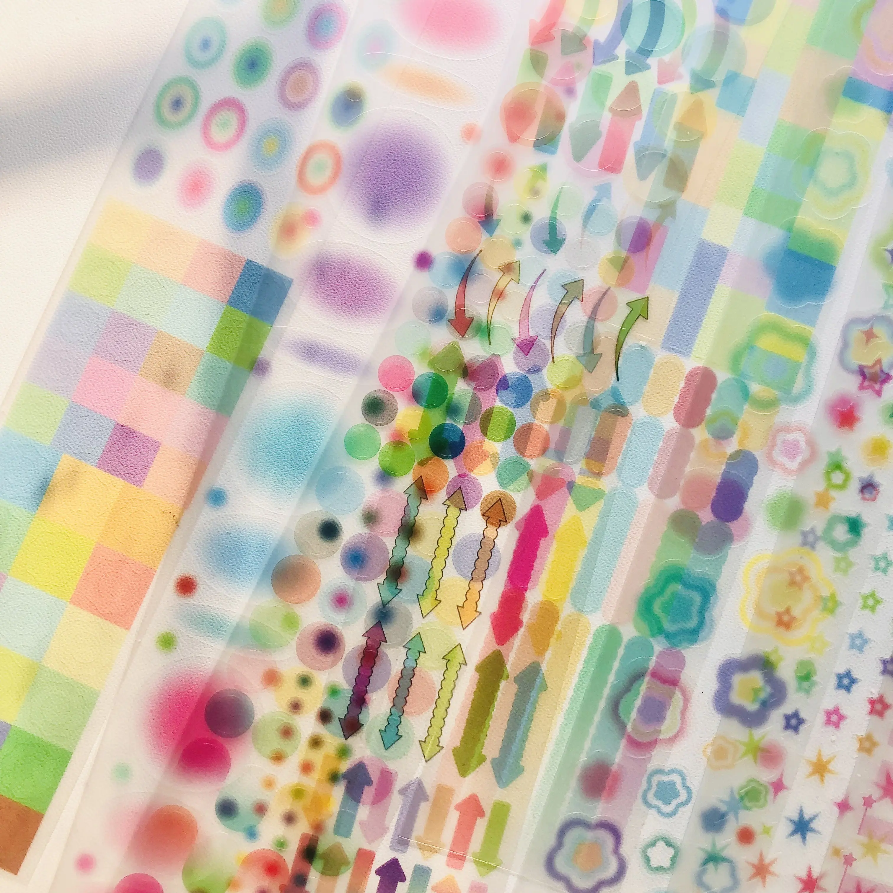 Dessert Town Transparent PET Cutting Tape Cutting Film Pattern No White Ink Marking Journal Collage Basic Model
