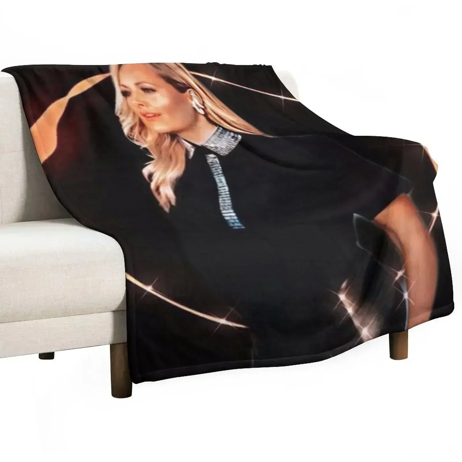 

Helene Fischer - Circle Fire Aesthetic Throw Blanket Personalized Gift Sofa Blankets