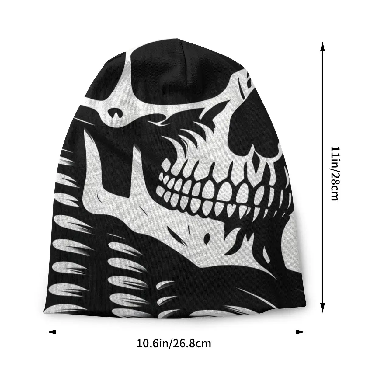 Шапка-бини с черепом