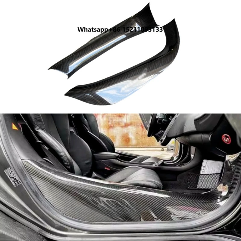 New OEM-style Dry Carbon Fiber Door Sill Door Sill Trim Body Parts Suitable for McLaren 540C 570S