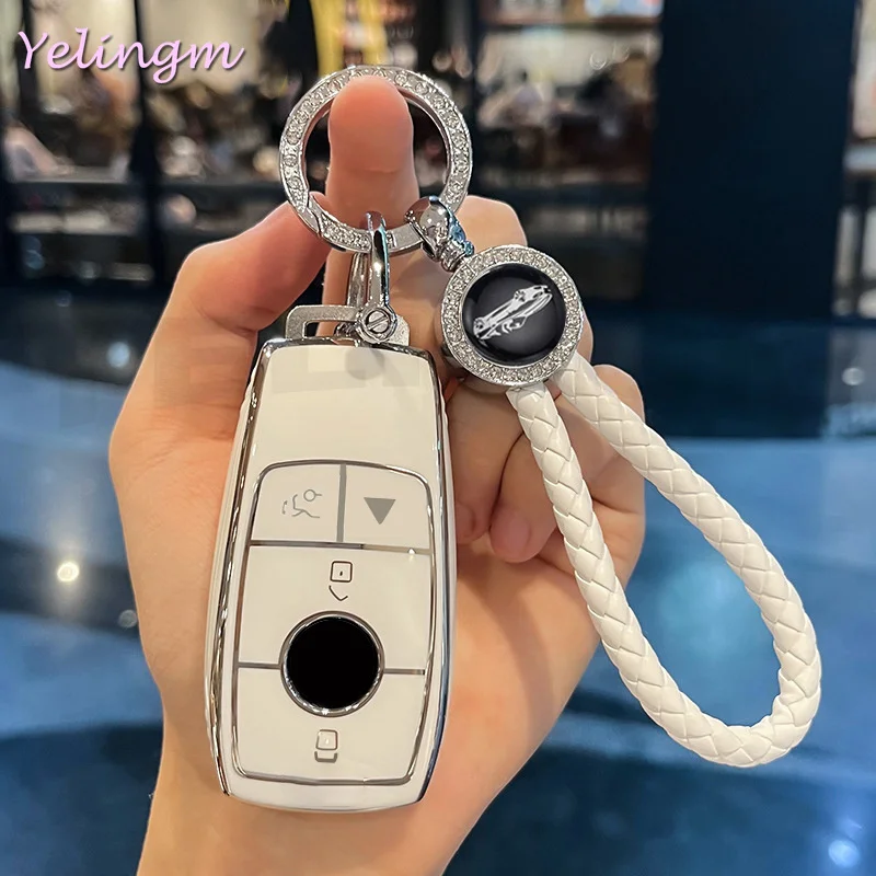 TPU-Schlüsselhülle für Mercedes Benz W213 W205 W176 W177 W211 W212 W210 W222 Klasse A Maybach A B C E S R GLS