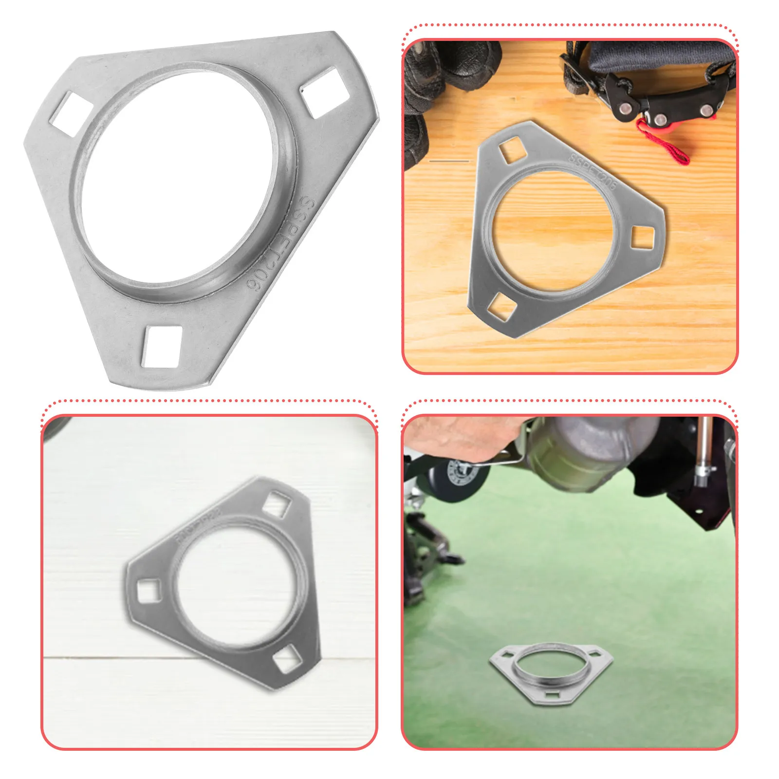 

For Go Kart Stainless Steel Axle Mount Replacement Bearing Flange Replacement Part Go Kart Bearing Mount Flange Kit