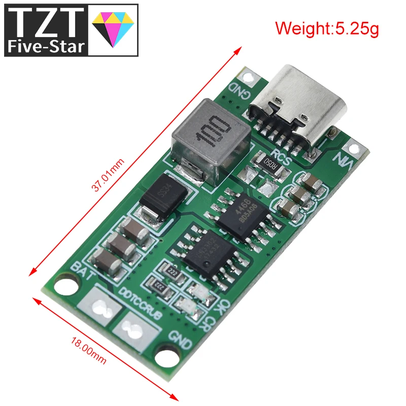 Multi-Cell 2S 3S 4S Type-C To 8.4V 12.6V 16.8V Step-Up Boost LiPo Polymer Li-Ion Charger 7.4V 11.1V 14.8V 18650 Lithium Battery