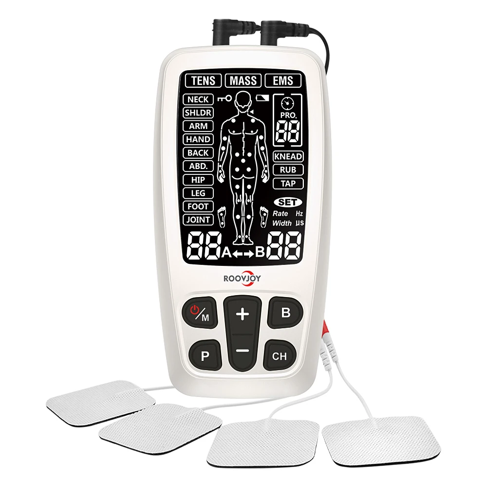 Amazon acupuncture TENS EMS Unit micro touch screen Stimulation Muscles Health care medical product massager for pain relief