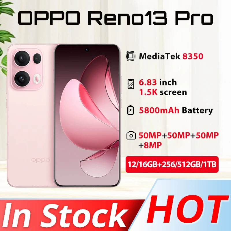 OPPO Reno 13 Pro 5800mAh 80W SuperVOOC 50W Wireless Dimensity8350 6.83