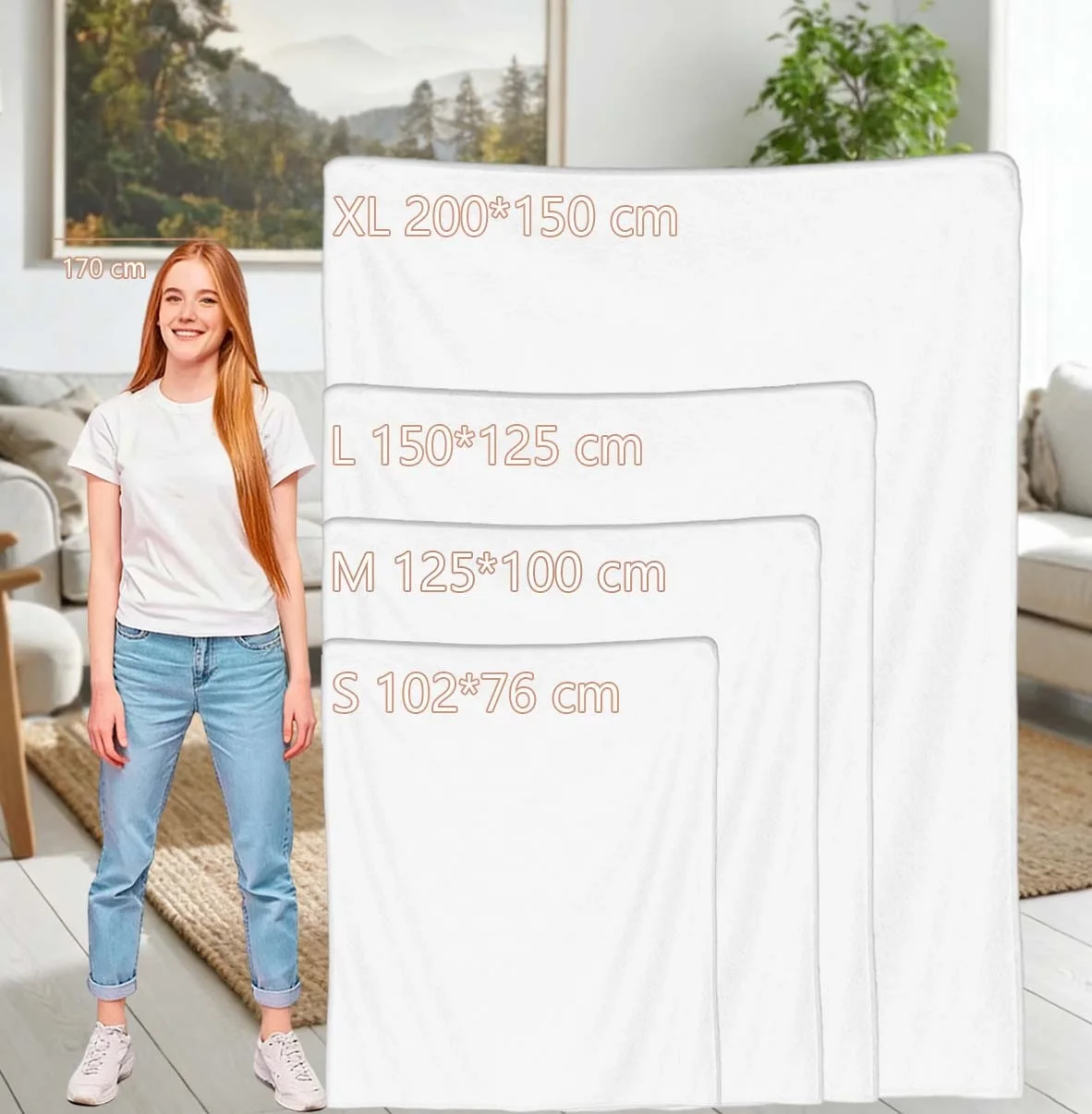 Cartoon Funny Cute Flannel Blanket P-Pusheencats Customized Throw Blanket for Home 125*100cm Rug Piece, view 6