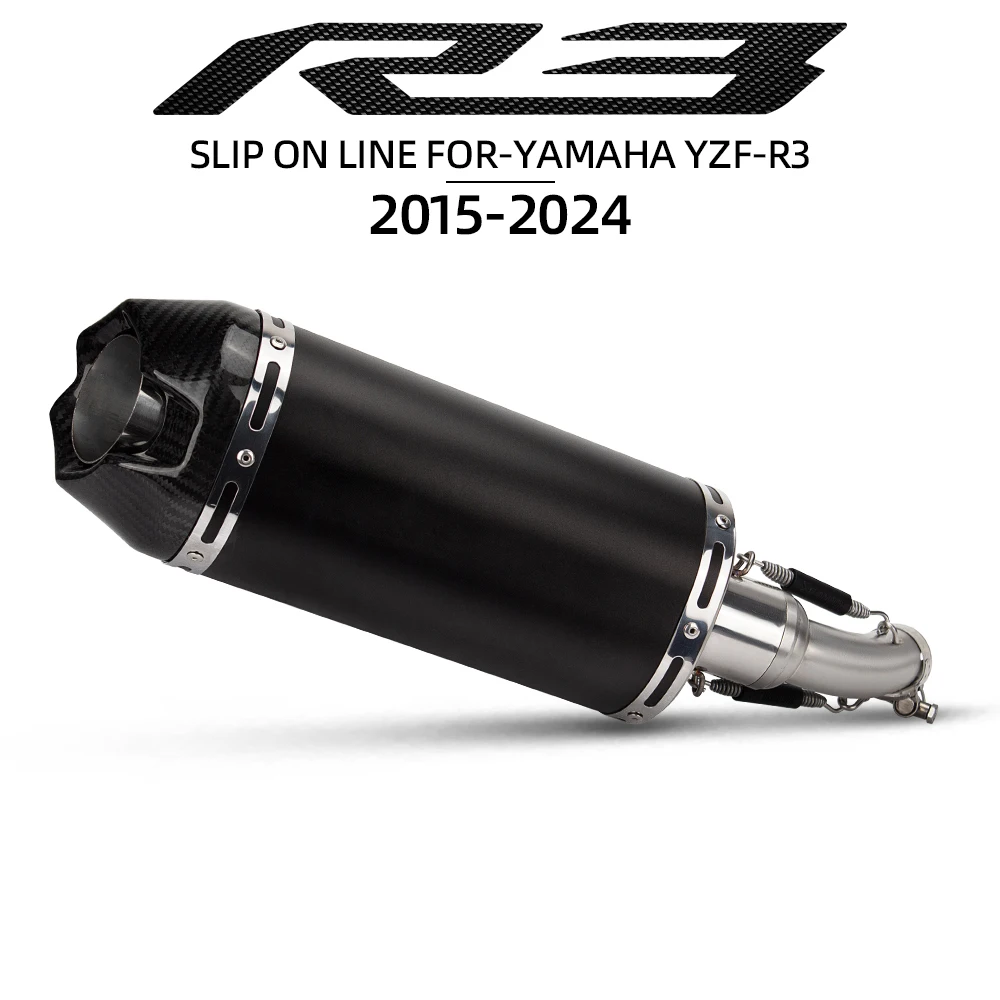 

Для YAMAHA MT03 2015-2024 выхлопная труба среднее звено без шнуровки с Arro карбоновым глушителем аксессуары для системы побега мотоцикла