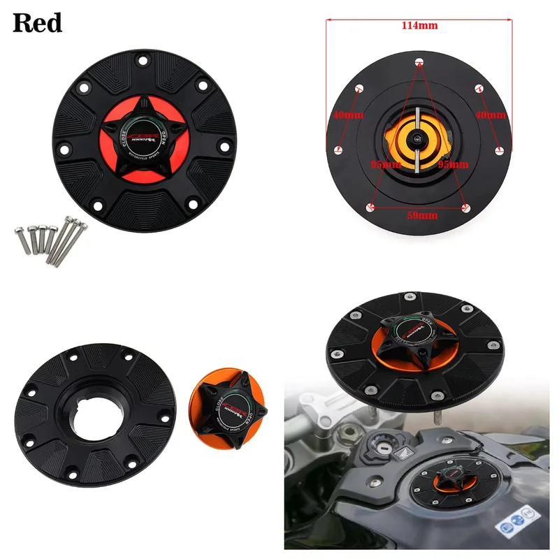 Keyless Motorcycle Fuel Gas Tank cap Cover For Honda CBR1000RR Fireblade 2000-2013 (...2006 2007 2008 2009 2010 2011 2012
