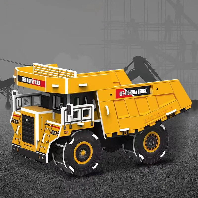 【BS】3D-Papierpuzzle für Kinder, Modellbauhaus zum Selbermachen, Früherziehung und Lernspielzeug zum Zusammenbauen