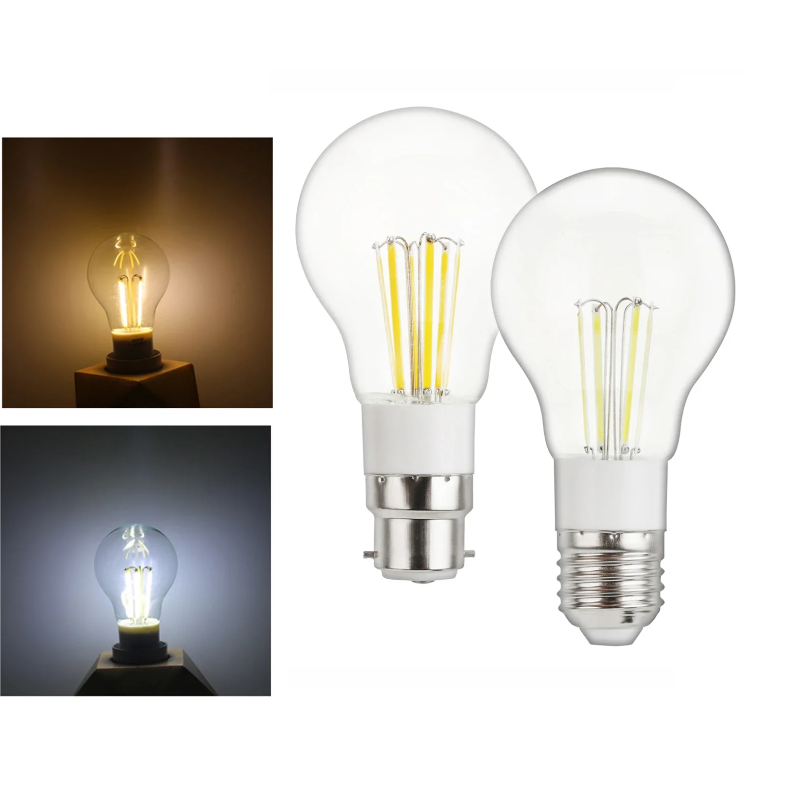 Pop A55 Led Filament Globe Light Bulb Decoration Edisonscrew 4w Lighting 85-265v Halogen B22 Shell Retro Angle Cold Home Cob Vin