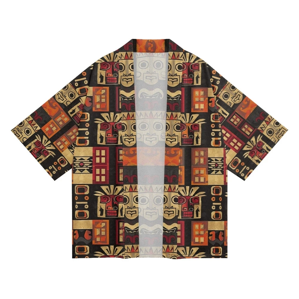 

Легкое кимоно с 3D принтом, открытый кардиган ort Sve, одежда с кондиционером, защита от солнца, оригинальный дизайн...