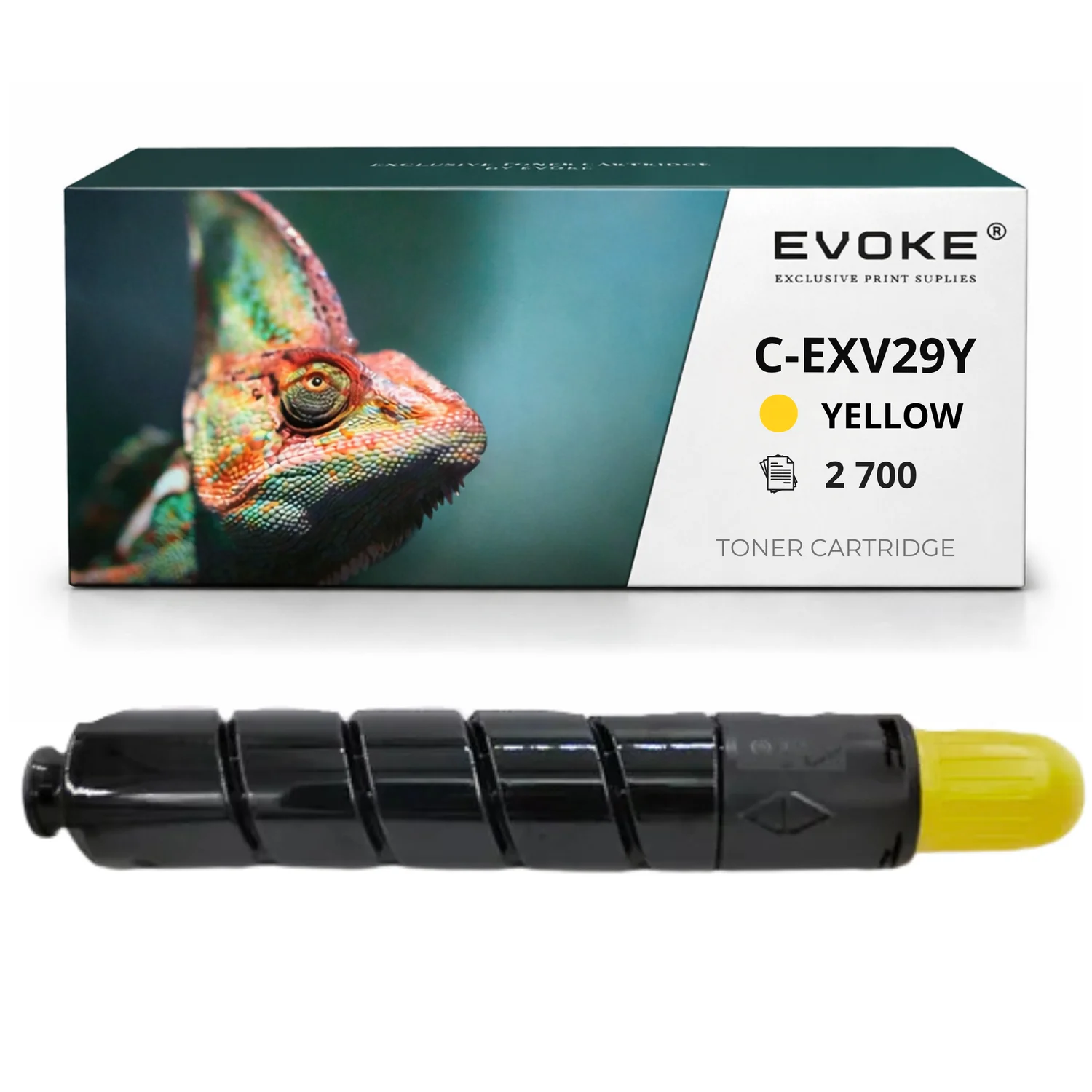 Evoke Compatibele Toner voor Canon C-Exv29Y Cexv29Y C-Exv29 Cexv29 2802B002 Geel 27000 Pagina's Ir C5035I C5235I