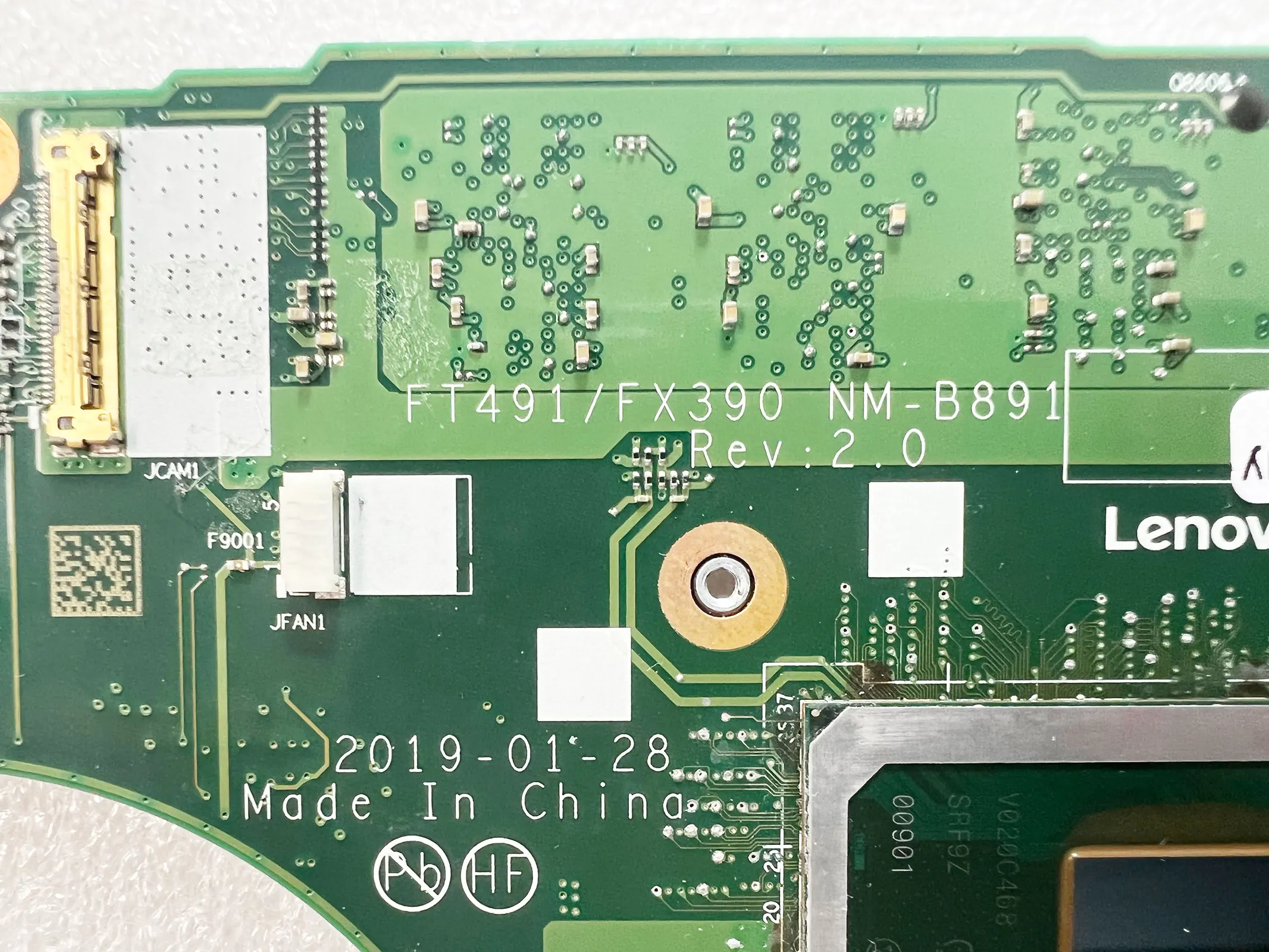 Imagem -03 - Placa-mãe T490s para Thinkpad X390 Ft491 Fx390 Nm-b891 X390 T490s 20nx 20ny 20q0 20q I58365u I79565u 16g 8g