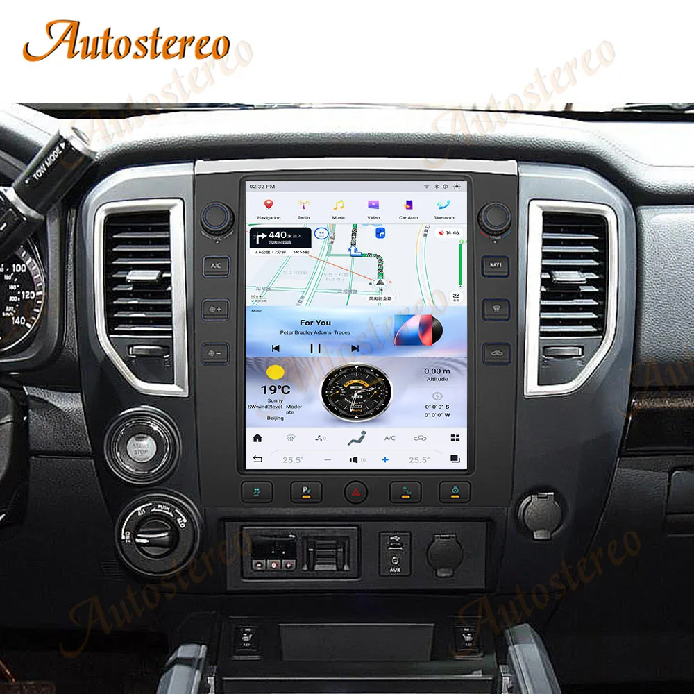 12.1 Inch Android Car Radio for Nissan Titan 2015-2019 Carplay Tesla Screen Car Radio GPS Navigation Multimedia Player Head Unit
