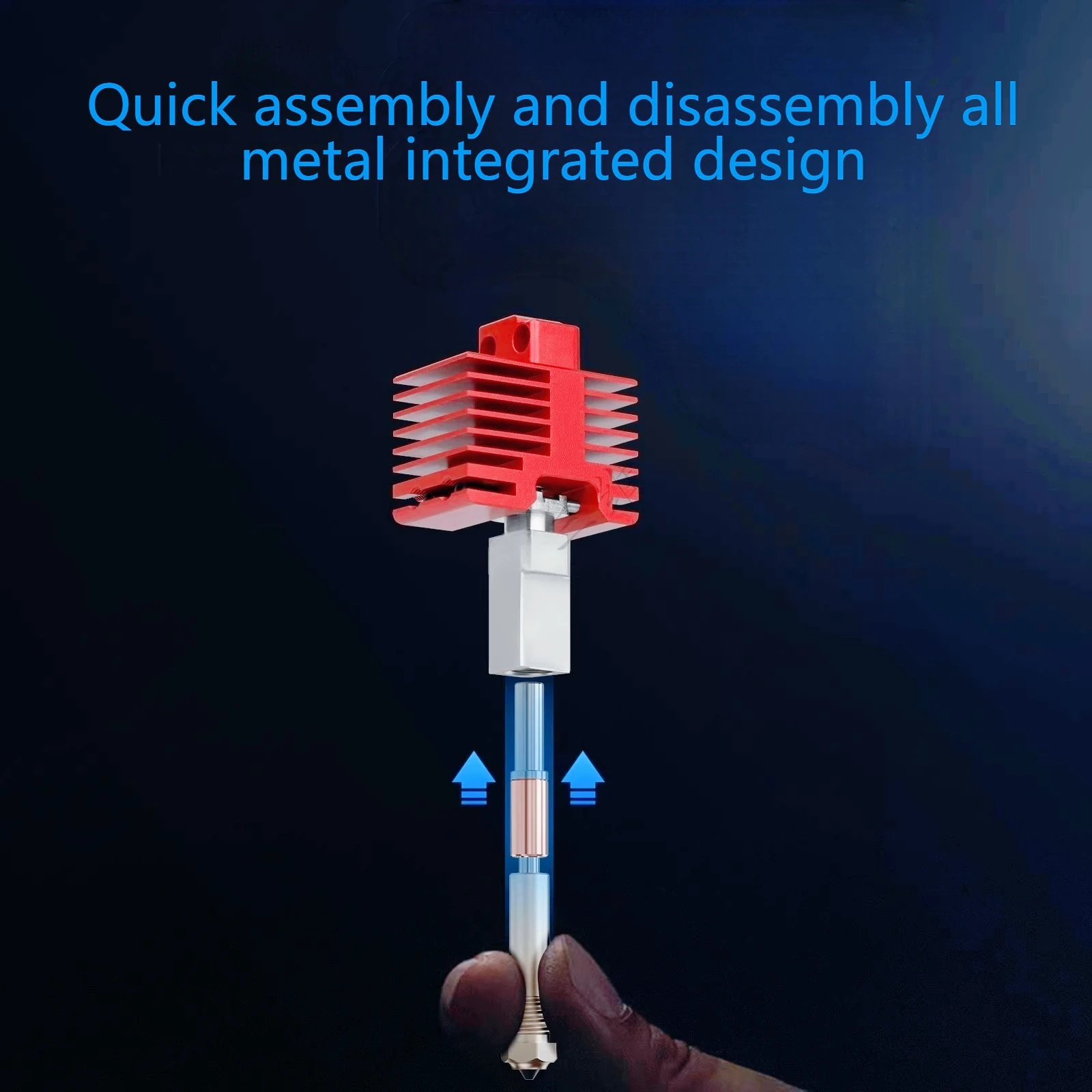 

4PCS High Quality Hotend For Bambu Lab P1P X1C P1S X1 X1E V4.0 steel nozzle 3D Printing Parts for bambulab 4.0 Upgrade Hotend