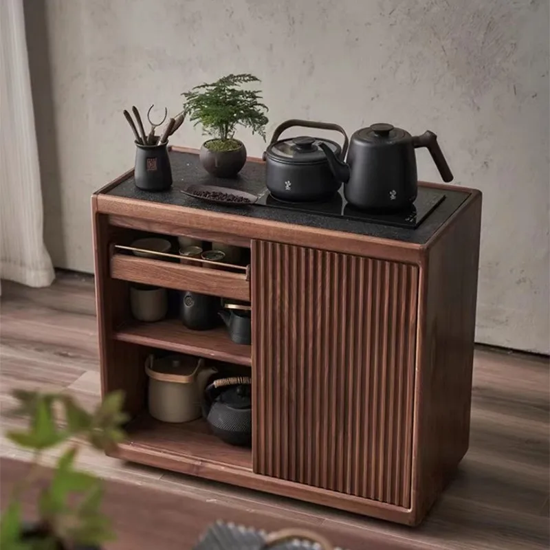 Anpassbare Möbel, neuer kleiner Teeschrank für den Haushalt im chinesischen Stil, modern, leicht, luxuriös, High-End-Seite