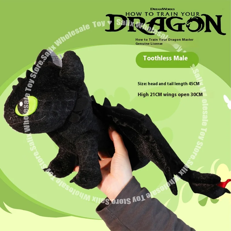 New Style 2025 Train Your Dragon Flying Dragon Toothless Throw Pillow Flying Dragon Plush Peripheral Customized Cute Toys - Image 4