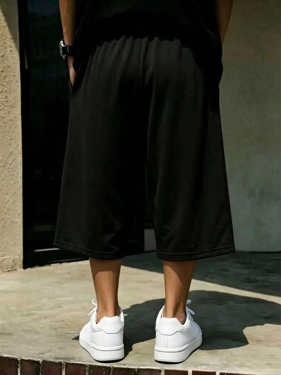 Men's Casual Sports 3/4 Pants, Loose Lightweight Fashionable & Comfortable