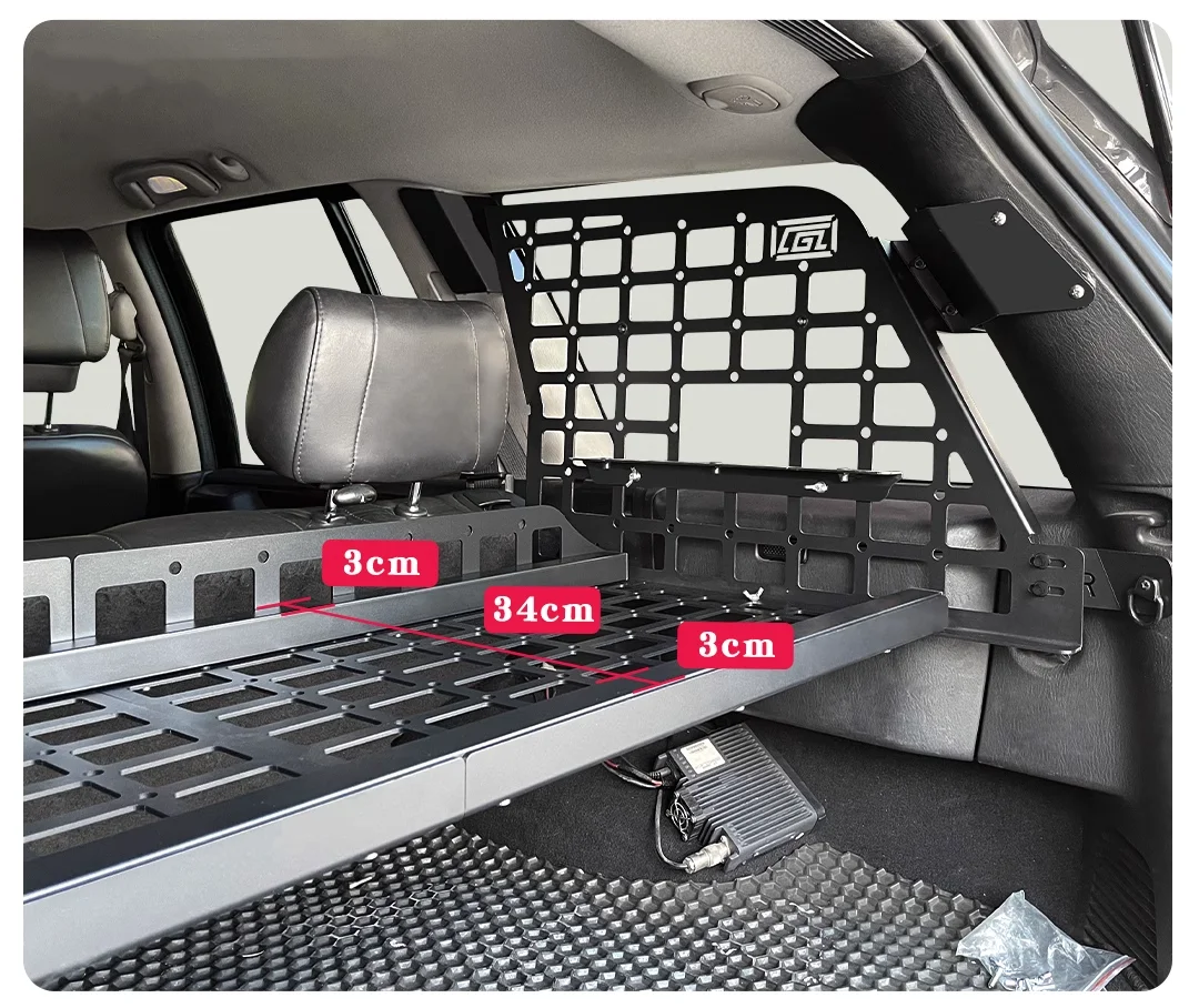 Rear Trunk Shelf CGZ Molle Panel Cargo Organizers Racks For Jeep Grand Cherokee WJ WG 1999 2000 2001 2002 2003 2004 - Image 2