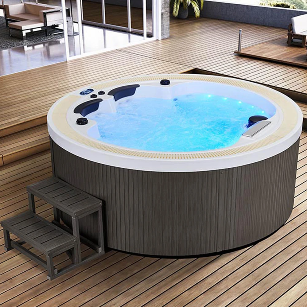 &c Hot Selling Luxurious Round Balboa Massage Hot Tub Spa Comfortable Outdoor Whirlpool for Hotels