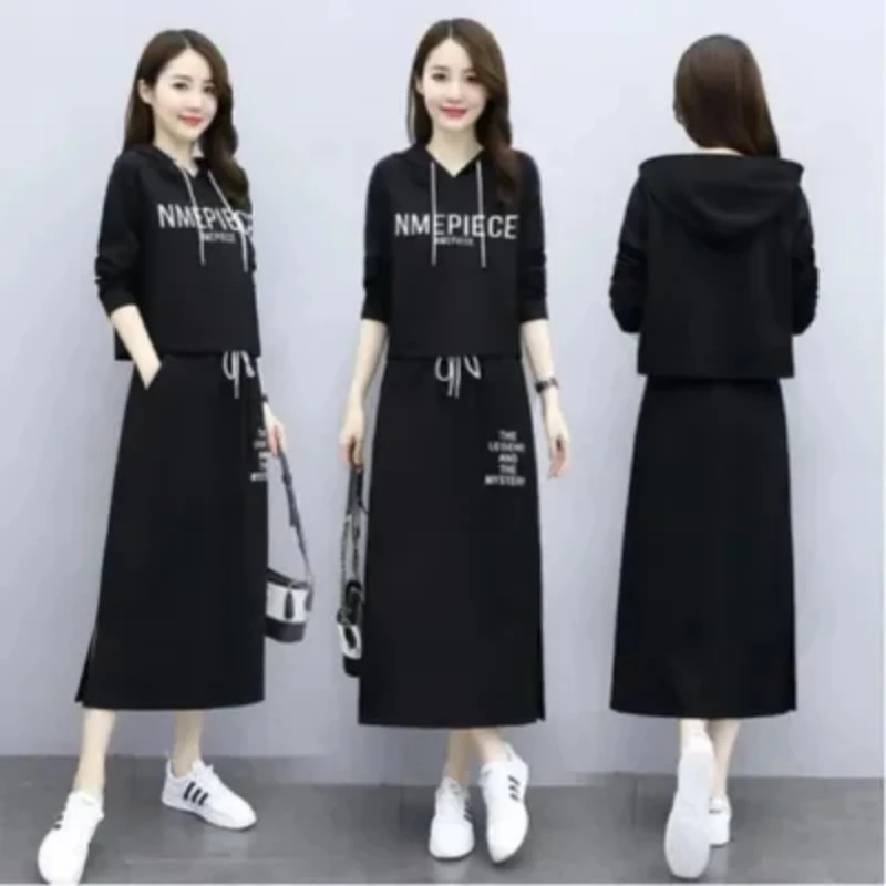 

Повседневный женский комплект из двух предметов с длинными рукавами, из полиэстера, для отдыха и работы, осенний сезон, стандартная длина