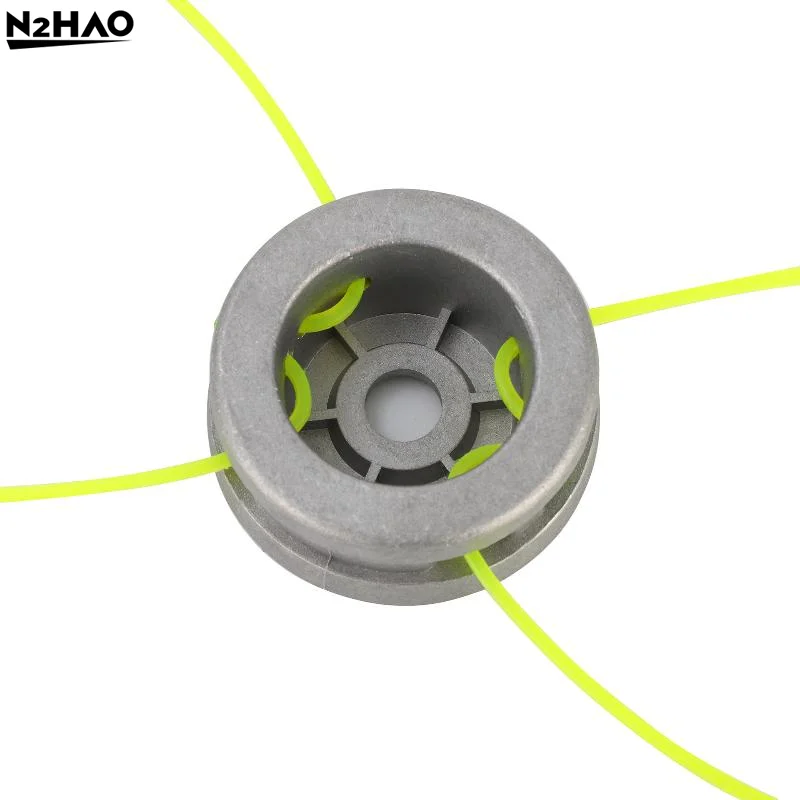 Heavy Duty Aluminum Grass Trimmer Head With Wear Resistant Nylon Line For Garden Weeding Yard Daily Maintenance