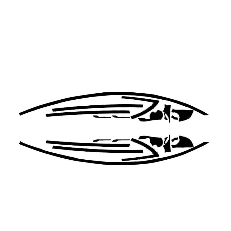 PVC Black Sticker for Tesla Model 3 Car Window Decorative Strip Car Body Color Changing Patch Film 2017-2020 Car Accessories