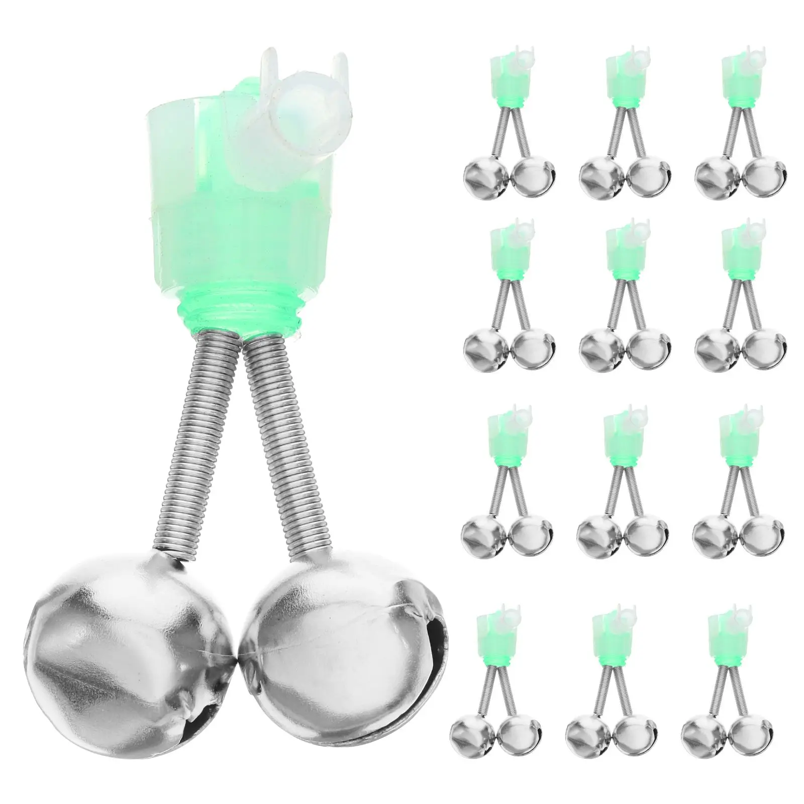 

20 Pcs Fishing Bell Alarm Small Bells Clip Alert for Indicator Rod Poles Sensitive