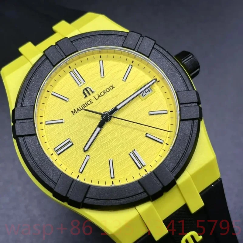 Bracelet Jewelry Relogio Reloj Maurice Lacroix Aikon Tide Rubber Strap Sapphire Glass 515 Quartz Watch for Men Free Shipping