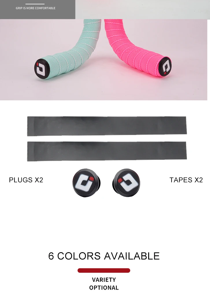 Odi Rennrad Bar Tape ultraleichte Fahrrad Lenker riemen hohe Zähigkeit pu/eva Diamant Textur Anti-Rutsch-Griff Gürtels tange Wrap – Detail 12