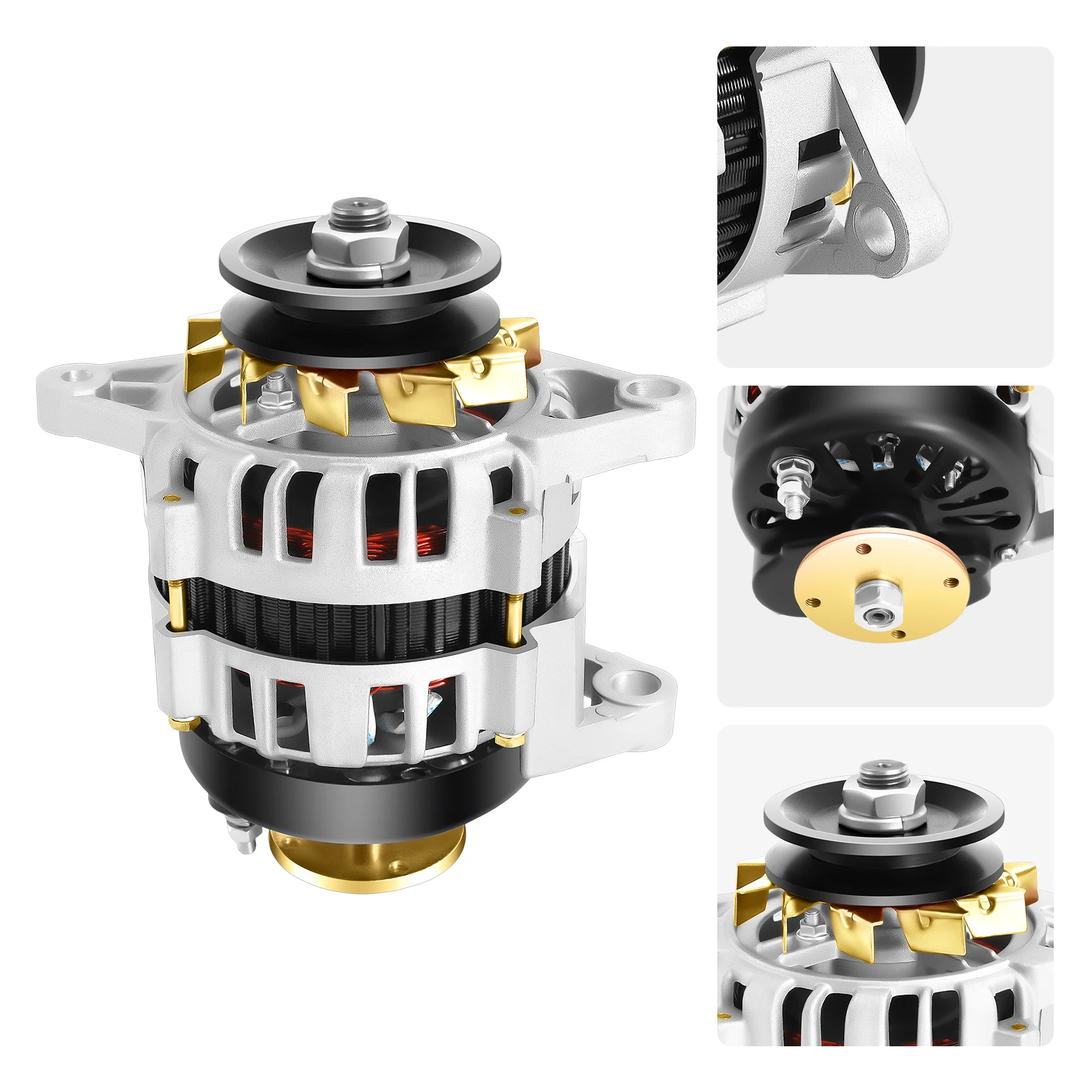 2000W DC 12V Permanent Magnet Generator Brushless Low Rpm Alternator Agriculture for Charging and Lighting Agricultural Vehicles