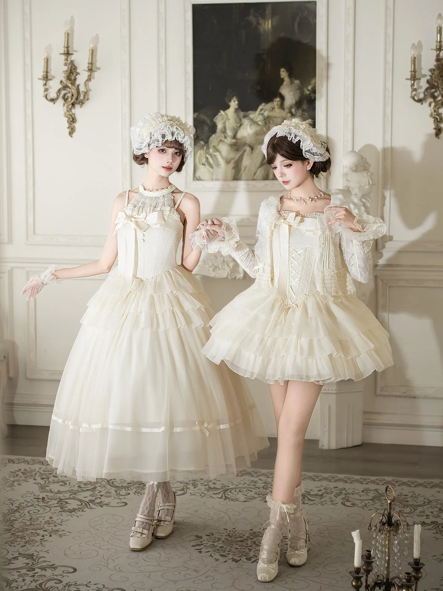 

With Puji Original Fog Kiss Lily Lolita Jsk Summer Dress Sweet Kawaii Cosplay Lolita Girl Princess Tea Party Dress