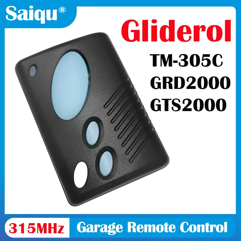 فتاحة البوابة الكهربائية Gliderol TM305C GRD2000 GTS2000 3 أزرار 315 ميجا هرتز المتداول رمز باب المرآب التحكم عن بعد الارسال
