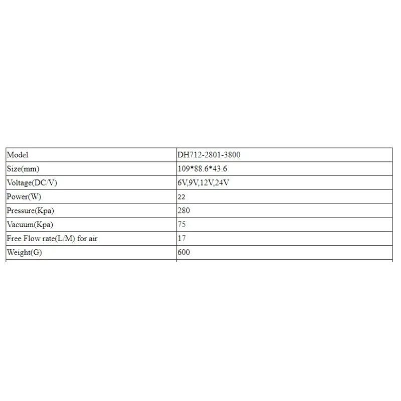 2.8 Bar High Pressure Mini Air Pump, DC Piston Vacuum Pump for General Industrial Use