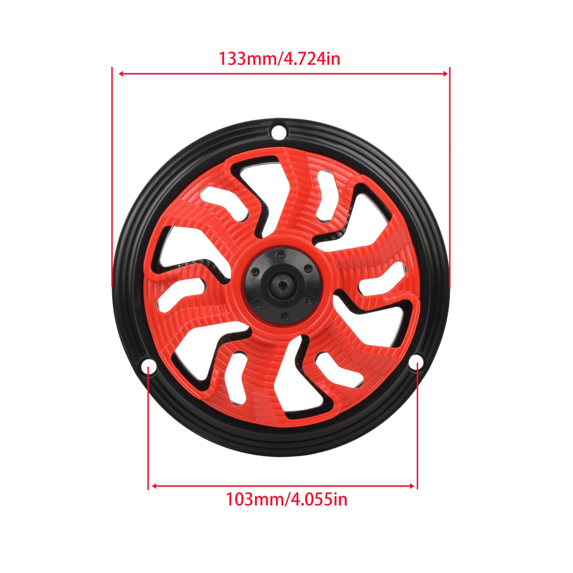 Motorcycle Rotating Fan Cover Plastic Radiator Spinner Cooling Blade Protector Decor Guard Motorbike Modification Accessories ﻿