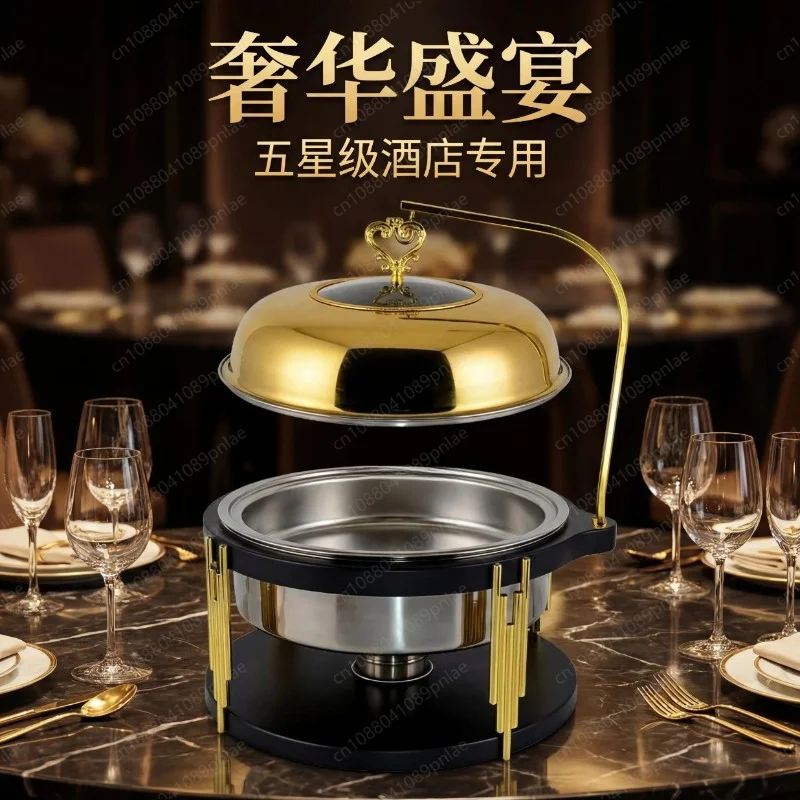 Detachable Rocket Shape 10L Hanging Chafing Dish White Black Catering Food Warmer For Wedding Party Banquet